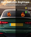 Gestenlicht für die Autofernbedienung, Plug-in-Gestenlicht, lustiges Ausdruckslicht für die Heckscheibe, Daumengestenlicht