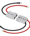 2 stk batterikontakt, Anderson 50A/120A til M8 batteristrømoverføringskontakt, 2AWG/4AWG/7AWG/8AWG/12AWG elektriske kabler