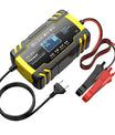 12V 8A / 24V 4A Nabíječka autobaterií, pulzní opravná nabíječka pro všechny 12V a 24V olověné, AGM, GEL a hlubokocyklické baterie
