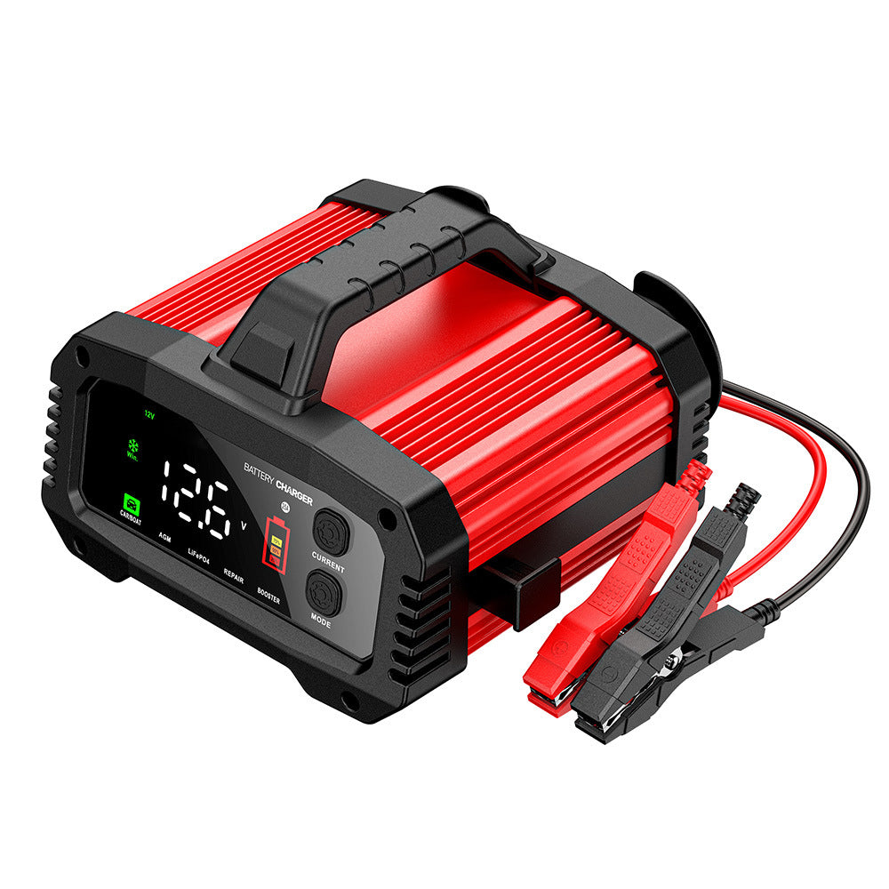 25A Nabíječka autobaterie, 12V 25A 24V 15A Nabíječka pro olověné, AGM a LiFePO4 baterie, Nabíječka pro vozidla, Inteligentní nabíječka pro auta, nákladní auta, motocykly, sekačky na trávu