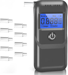 NOEIFEVO Alkotester, Professionell Alkometer med Digital Blå LCD-skärm, Andningsalkoholtestare med Hög Precision för Personligt och Professionellt Användande Hemma.