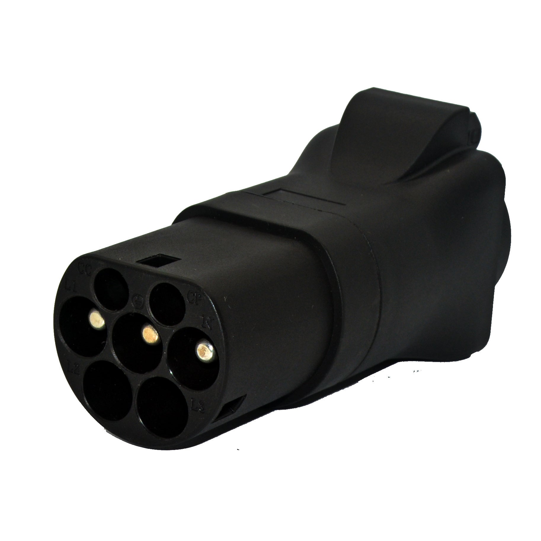 Noeifevo C2 Type2 Plug to Schuko Socket Adapter, 16A 1 Fas EV Adapter för att få ström från EV laddstation