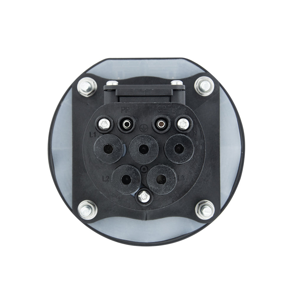 NOEIFEVO Tyypin 2 pistorasia IEC 62196-2 16/32A 3Phase AC EV-latausaseman seinärasiaan