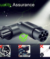 Adapter NOEIFEVO Typ 2 do Tesli, AC 7,2 kW 32A 220V, pasujący do Tesla Model S/X/3, do ładowarek AC Typ 2 do pojazdów elektrycznych do ładowania pojazdów Tesla