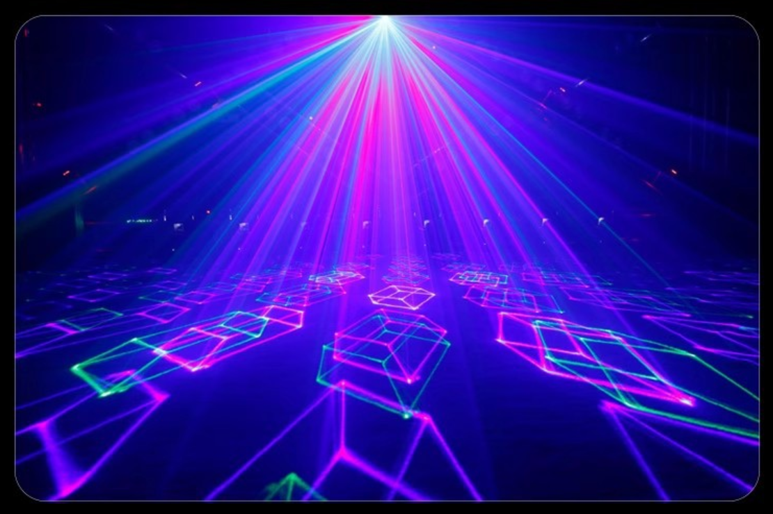 2W Vollfarben-Phantom-Laserlicht, professionelles Bühnenlicht, geeignet für KTV, Bars, Nachtclubs und Bühnenaufführungen