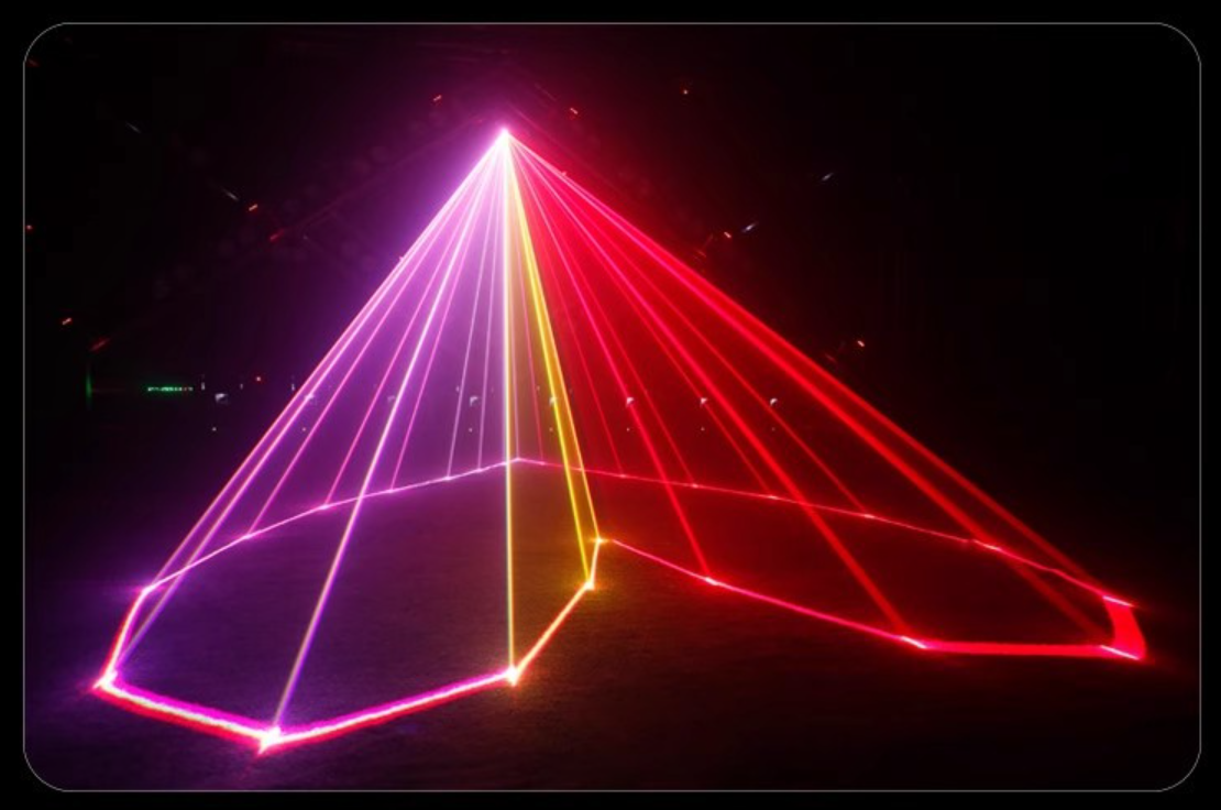 2W Vollfarben-Phantom-Laserlicht, professionelles Bühnenlicht, geeignet für KTV, Bars, Nachtclubs und Bühnenaufführungen