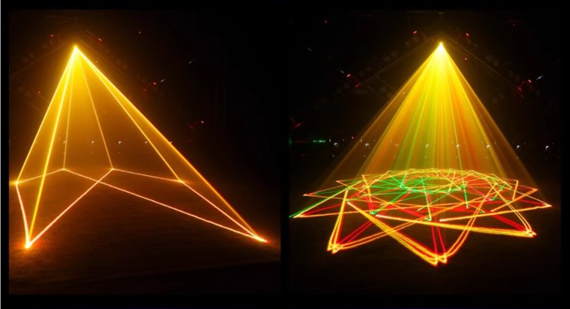 2W Vollfarben-Phantom-Laserlicht, professionelles Bühnenlicht, geeignet für KTV, Bars, Nachtclubs und Bühnenaufführungen
