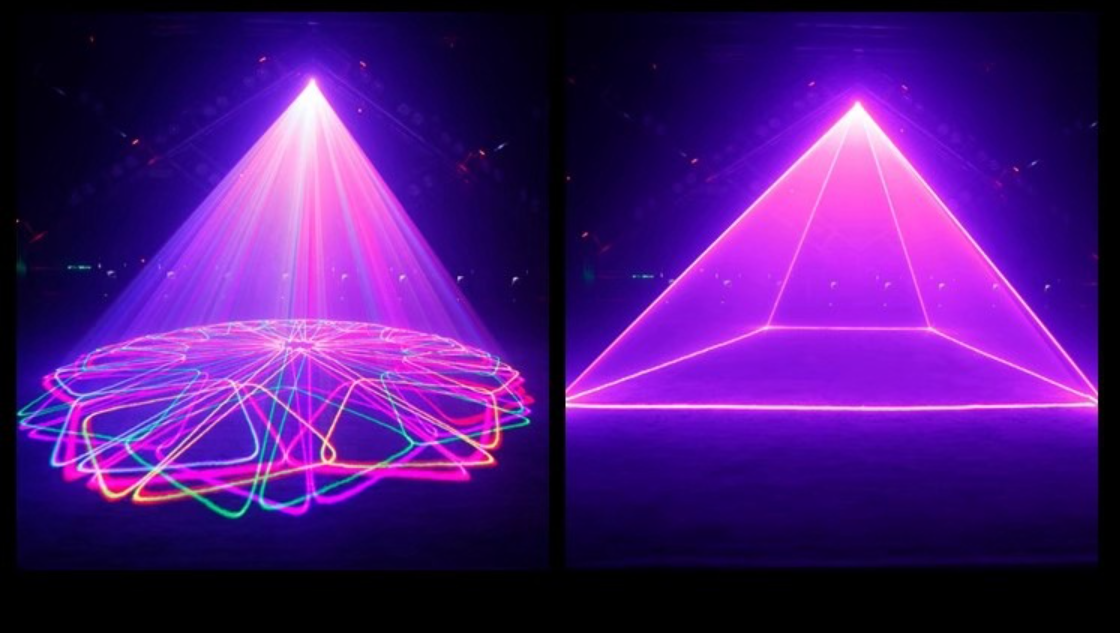 2W Vollfarben-Phantom-Laserlicht, professionelles Bühnenlicht, geeignet für KTV, Bars, Nachtclubs und Bühnenaufführungen