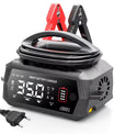 NOEIFEVO 6V 10A / 12V 35A / 24V 18A Universell bilbatterilader for litium-, LiFePO4-, blysyre-, AGM- og våtbatterier, 9-trinns smart vedlikeholdslader med 3 strøminnstillinger