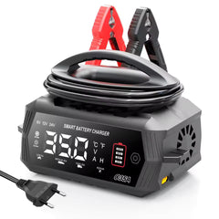 NOEIFEVO 6V 10A / 12V 35A / 24V 18A Universell bilbatterilader for litium-, LiFePO4-, blysyre-, AGM- og våtbatterier, 9-trinns smart vedlikeholdslader med 3 strøminnstillinger