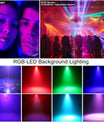 4-in-1 Discokugel, DJ-Disco- und Partylicht (65 Muster), musikgesteuertes Disco-Partylicht, RGB/UV/Stroboskop, sprachgesteuerte Partyleuchte für Partys, Festivals, Clubs, Halloween und Weihnachten