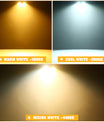 4 Stück 200W COB Par Scheinwerfer 2x100W Blinder Beleuchtung 2-Augen LED 2IN1 COB Kalt-/Warmweiß Party Bar DMX Bühnenbeleuchtung