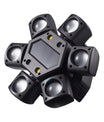 80W RGBW LED Moving Head Partylicht, 4-in-1 Mini Sechsarmiger Beam Strobe Effekt, DJ Bar Bühnenbeleuchtung mit Fernbedienung, DMX 512 Unterstützung
