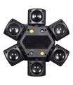 80W RGBW LED Moving Head Partylicht, 4-in-1 Mini Sechsarmiger Beam Strobe Effekt, DJ Bar Bühnenbeleuchtung mit Fernbedienung, DMX 512 Unterstützung