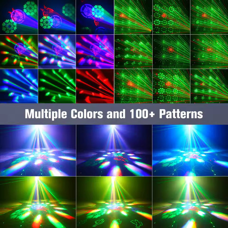 80W Partylicht 6-in-1 Bienenauge LED Bühnenstrahler, RGBW LED Strahleneffekte mit Stroboskop für DJ, Disco, Party, Hochzeit und Tanz