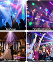 Mini 30W Partylicht Moving Head RGB DMX512 Musiksteuerung Stroboskop Bühnenstrahler für DJ Disco Party Weihnachten