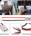 2 stk batterikontakt, Anderson 50A/120A til M8 batteristrømoverføringskontakt, 2AWG/4AWG/7AWG/8AWG/12AWG elektriske kabler