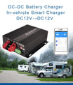 NOEIFEVO Caricabatterie Booster DC-DC 12V 60A per camper, camper e barca, per batterie LiFePO4 al litio piombo acido AGM GEL, supporto Bluetooth