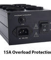 Presa con filtro di corrente con soppressione del rumore, protezione da sovraccarico, indicatore di tensione e amplificatore audio, presa europea