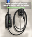 NOEIFEVO 7.2KW EV Charging Cable, Type 2 32A 1 Phase EV Charger, Mobile EVSE Charging Station with CEE Blue Plug