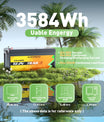 NOEIFEVO D4870 51.2V 70AH Bateria de Fosfato de Lítio LiFePO4 Bateria com 80A BMS