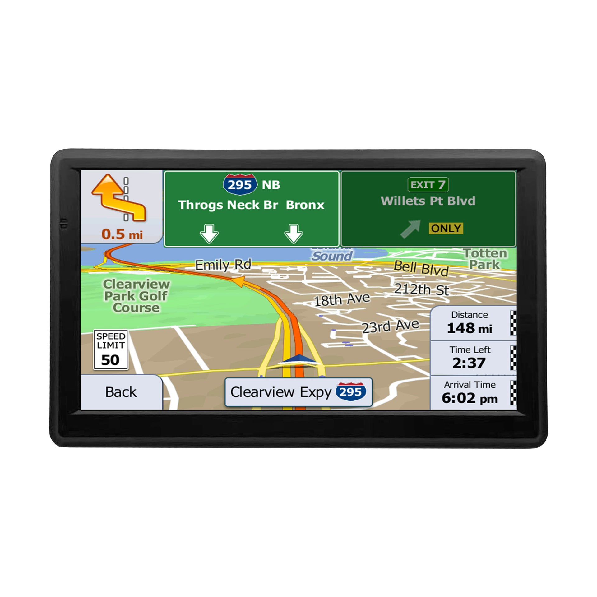 NOEIFEVO X20 GPS Navigace, 7palcový dotykový displej s mapami Evropy, 8GB 256MB, vícejazyčný, podpora FM, pro osobní automobily/vany/nákladní automobily