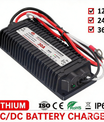 NOEIFEVO Vanntett DC 10-36V til 14,6V 29,2V 43,8V LiFePO4-litiumbatterilader for bobiler, båter, biler og doble batteri-energilagringssystemer